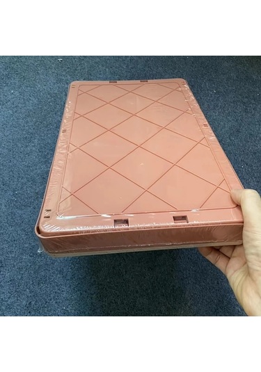 Xuweiwei Küçük Gri Katlanır Plastik Depolama Sepeti Ev Ofis Yatak Altı Organizasyon Gri