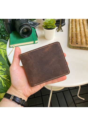 Modica Cosmos - Hakiki Deri Pisotlu Erkek Cüzdan