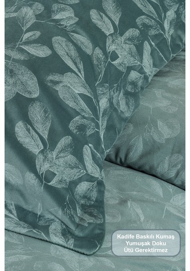 Elart Stella Comfort Uyku Seti Yatak Örtüsü Çift Kişilik 3 Parça 220x240 Cm Yeşil Yeşil