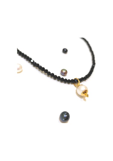 Altın Ürünler 10 - 5 MM Antik İnci Taşlı Kolye Ucu