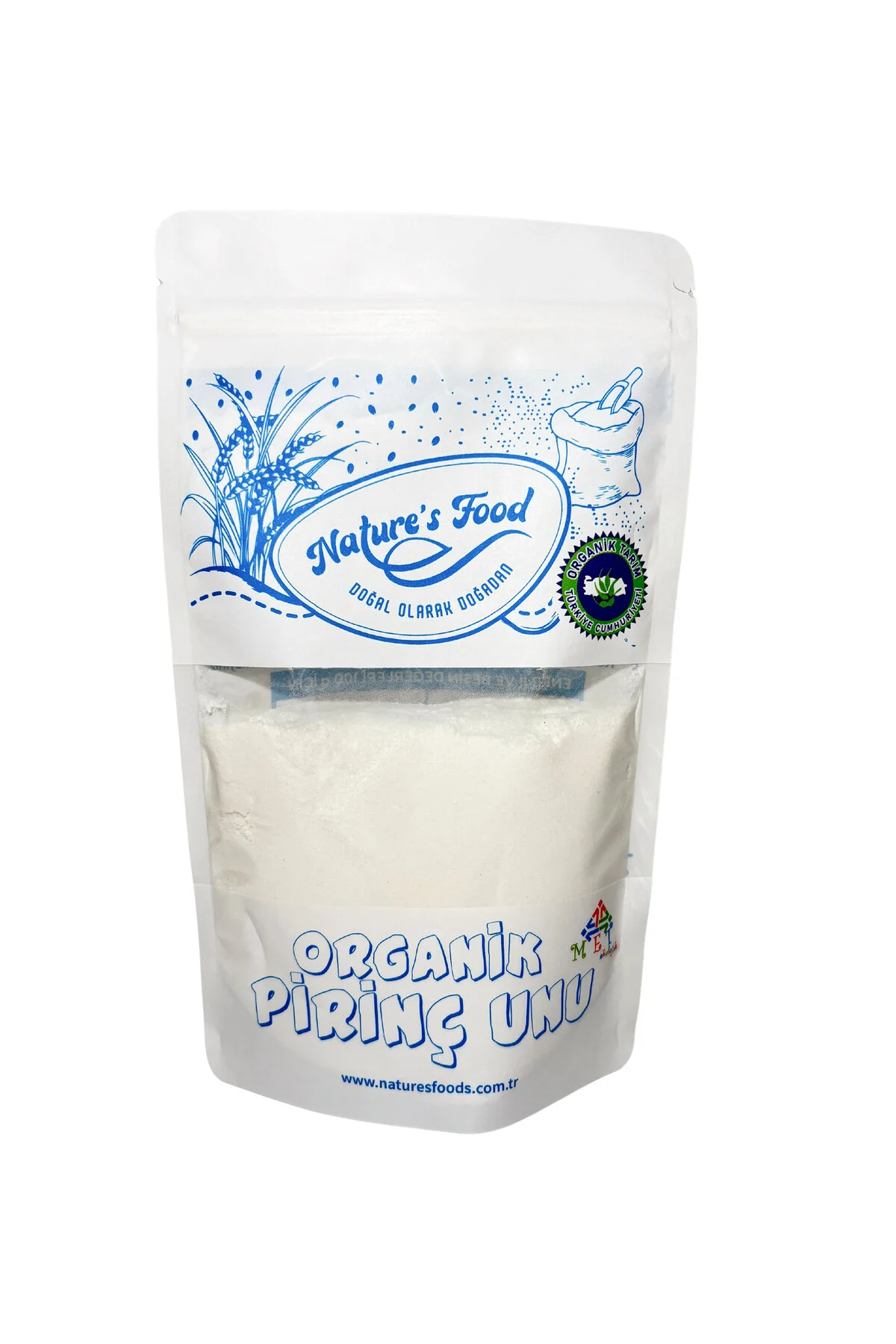 Organik Pirinç Unu 300gr Pestisit Analizli Organik Sertifikalı