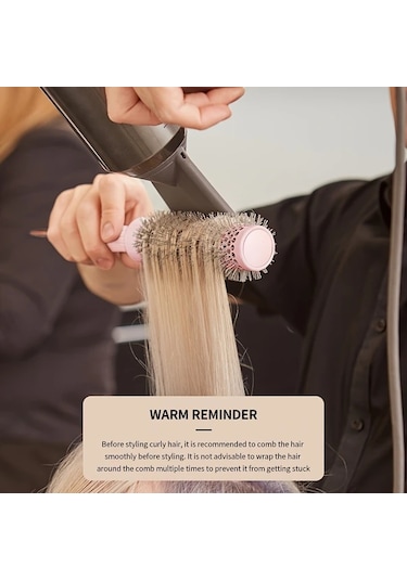 Willowhaven 25mm Yuvarlak Saç Fırçası Seti Profesyonel Kurutma Fön Fırçası