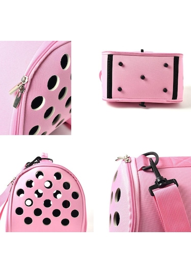 Kediler Ve Köpekler Dışarı Çıkıyor Taşınabilir Nefes Alabilir Katlanabilir Eva Pet Çantası, Boyut: 43 25 26cm Pembe