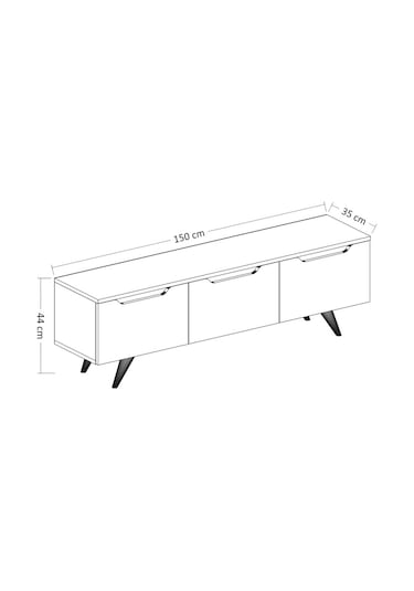 Prag Tv Ünitesi Beyaz Ücretsiz Kargo