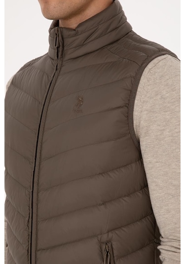 U.s. Polo Assn. Slim Fit Erkek Yelek 2246365 Vizon