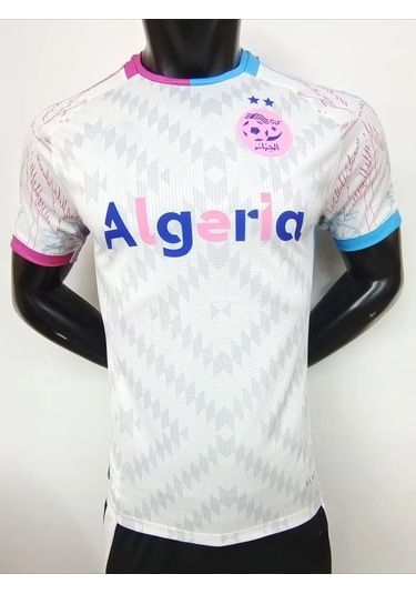 Snapbuy 24-25 Cezayir Özel Futbol Forması 3d Baskılı Kısa Kollu Tişört - Erkek Ve Kadınkoyu Gri Koyu Gri