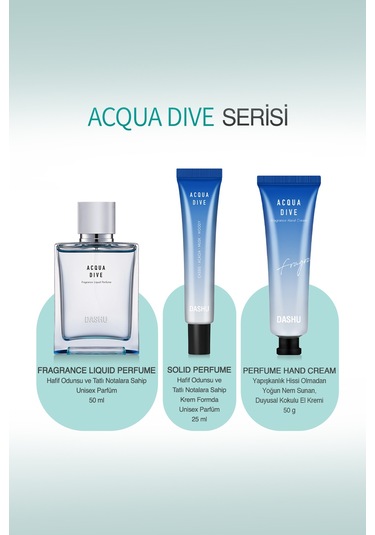 Hafif Odunsu Ve Tatlı Notalara Sahip, Krem Formda Unisex Parfüm Dashu Acqua Dive Solid Perfume Aromatik - Odunsu