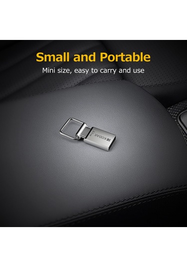 Ranyeek Kodak K112 32gb Usb 2.0 Metal Hafıza Sticki - Su Geçirmez, Saçma Dayanıklı, Araç Uyumlu, Hızlı Veri Transferi - Gümüş