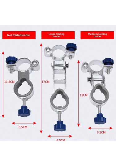 Teltree Alüminyum Çok Amaçlı Çıkırırken Uzunlaştırılmış 17cm Olta Sandalyesi Şemsiye Tutucu Aparatı - Güçlü Klem İle Sabitlenir, Olta Malzemeleri Erişimi Kolay
