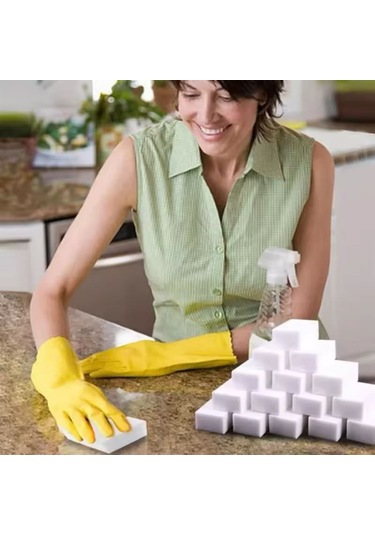 Yeni Nesil Temizlik Süngeri - 3 Adet, Silgi Sünger 3'lü Set Nano
