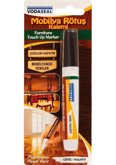 Vodaseal Mobilya Çizik Giderici Rötuş Kalemi Ceviz - Blisterli 1