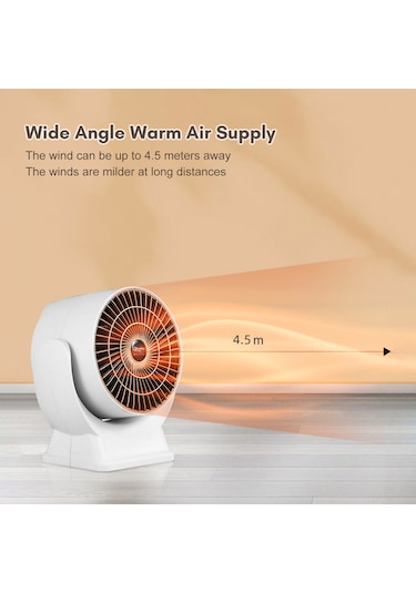Mufunye 800w Hızlı Isıtıcı Fan - Ev Tipi Enerji Tasarruflu, 3 Saniyede Isınma, Sessiz Çalışma, Ayarlanabilir Açı