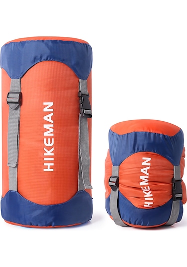 Açık Hava Uyku Tulumu Sıkıştırma Çantası Turuncu L Beden Turuncu