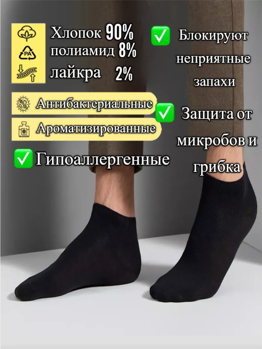 Turkan Çorap Seti Kısa Pamuklu Siyah 10 Çift 281123817 Siyah