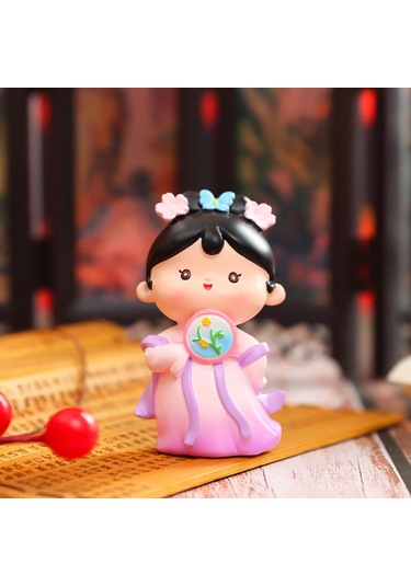 Suntek Çin Tang Kız Heykelcik Koleksiyonu 4,2cmx3,2cmx7,4cm