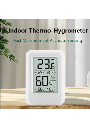 Geeroyoo Ts-ft0400 Sıcaklık Ve Nem Kayıt Fonksiyonlu İç Mekan Yüksek Hassasiyetli Dijital Sıcaklık Ve Nem Ölçer