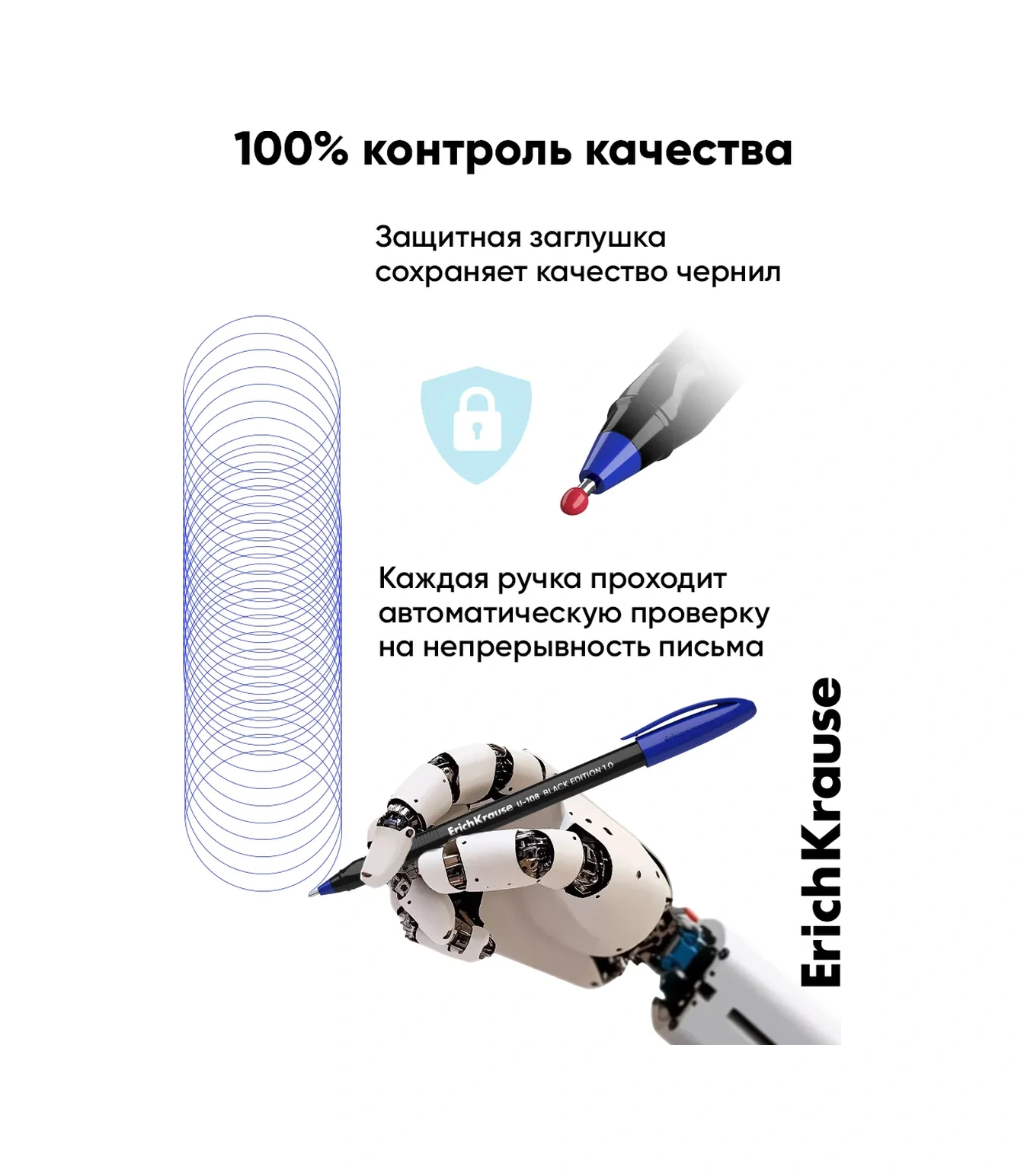 Erichkrause Mavi Tükenmez Kalemler 3'lü Set 197461748 Mavi