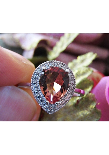 Gümüş Zultanit Damla Taşlı Kadın Yüzük