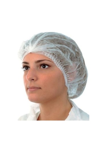 2000 Adet Tela Akordeon Bone 42 Cm Ekonomik Tek Lastikli Saç Bonesi