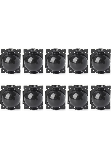 Geeksen Bitki Klonlama Kutusu - Ağaç Ve Çiçek Sapları İçin Kök Geliştirici, Sert Plastik, 8cm Orta Boy, Siyah, 10 Adet Set