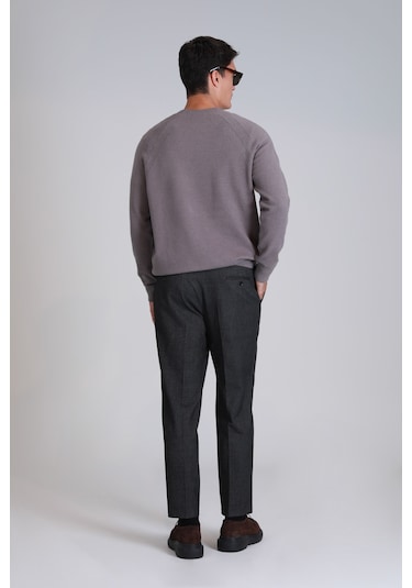 Lufian Bert Spor Erkek Chino Pantolon Slim Fit Koyu Gri Koyu Gri 112190307100160 Koyu Gri