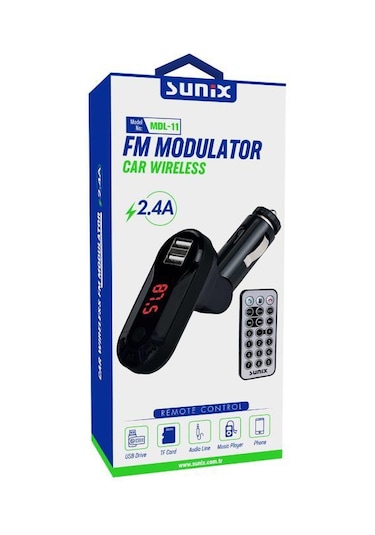 Sunix 2.4a Kumandalı Araç Modülatörü Mdl-11