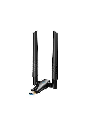 Çift Antenli Ax1800 Mbps Wifi6 Çift Antenli Yüksek Hızlı 2.4g & 5g Destekli Kablosuz Usb Adaptörü