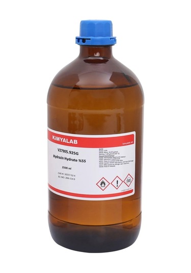 Hidrazin Hidrat %55 2,5L Cam Şişe Hydrazin Hydrate