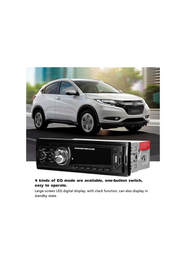 Samdoo Tek Elle Araç Stereo: Bt, Mp3 Çalar, Am/fm Radyo, U-disk/tf Kart/aux Girişli, Uzaktan Kumandalı, Hands-free Arama Desteği
