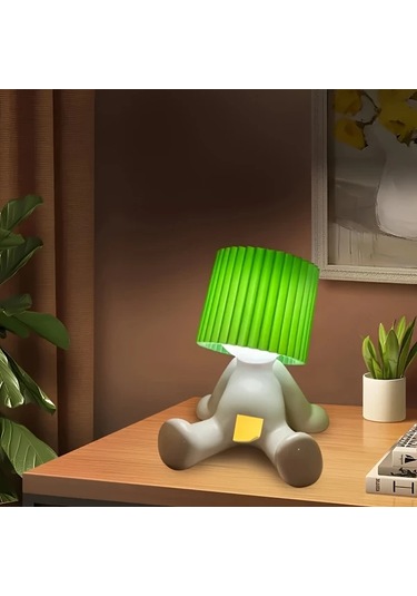 Honeybeeshop Sarı Yaratıcı Masa Lambası Yatak Odası Eğlenceli Gece Lambası Atmosfer Dolu Küçük Usb Güçlü Noel Sevgililer Günü Tatil Hediyesi Sarı