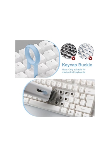 7 İn 1 Klavye Airpods Uyumlu Kulaklık Temizleme Seti Klavye Tuş Çıkarma