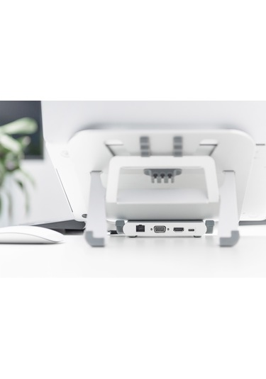 Dizüstü Yükselticili Usb-c Istasyonu 8 Bağlantı Noktalı Gümüş/