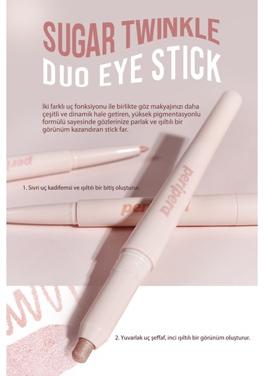 Peripera Sugar Twinkle Duo Eye Stick 03 Glimmering Pink