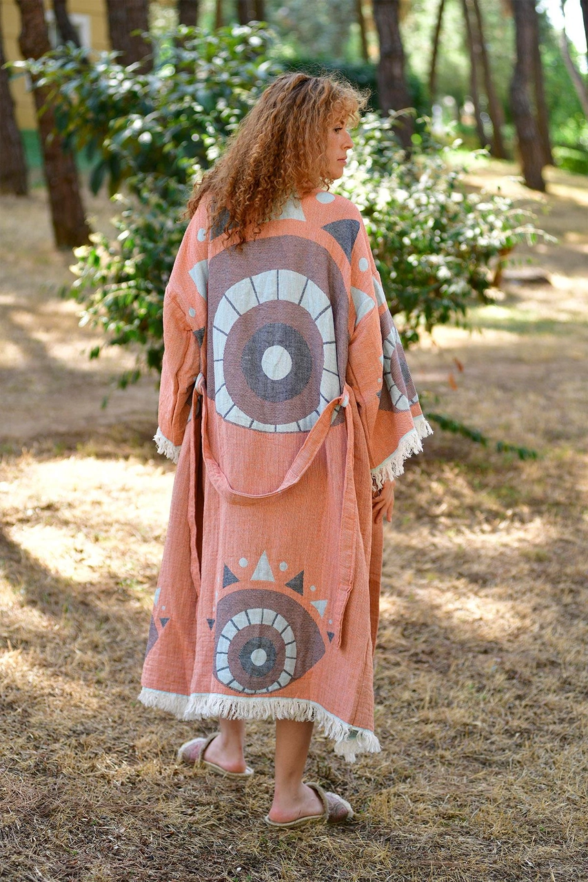Brandsmithshop Brick Evil Eye Kimono Çok Renkli