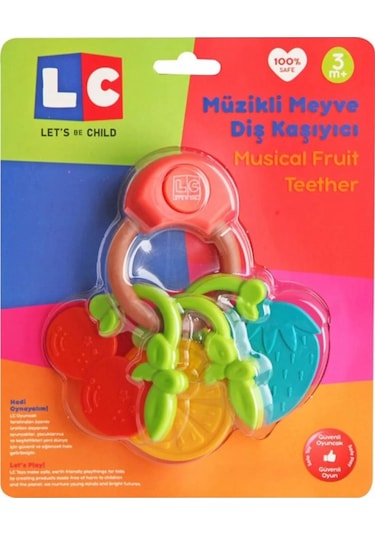 Let's Be Child Müzikli Meyve Dişlik Çıngırak Yeşil