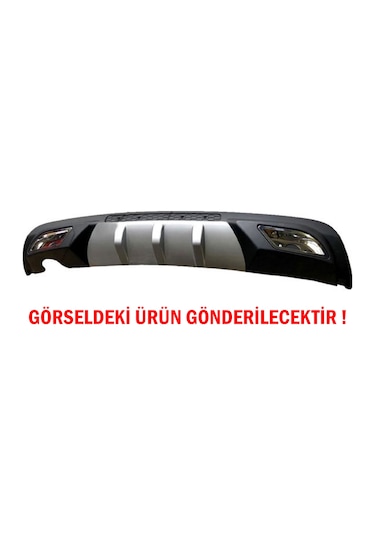 Peugeot 301 Difüzör Arka Tampon Eki 2 Egzoz Çıkışlı Gri
