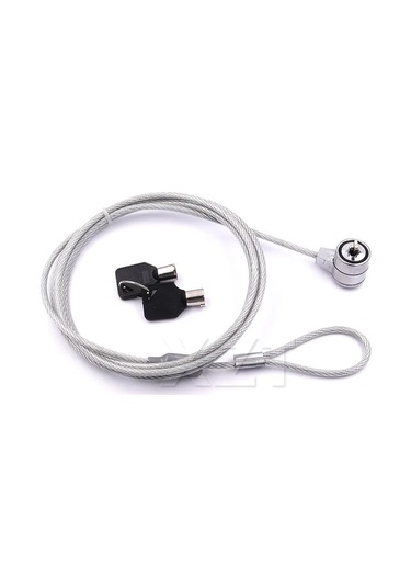 Fochsia Yaonuo Taşınabilir Dizüstü Bilgisayar Kilidi 43 31 İnç Kablo Güvenlik Kiliti Gümüş