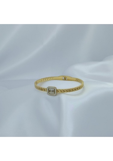 Yeni Sezon Vip Özel Seri Paslanmaz Çelik Altın Kaplama Baget Kelepçe Kadın Bileklik Gold