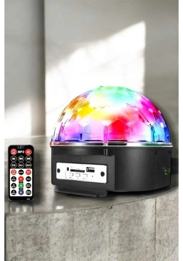 Bfs Kompakt Tasarımlı, Telefon Kontrollü Disko Topu Işıkları Çok Renkli