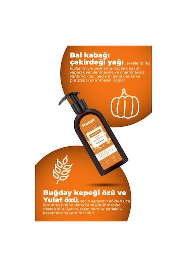 Tresan Bal Kabağı Çekirdeği Onarıcı Sülfatsız Bakım Saç Kremi 300 Ml
