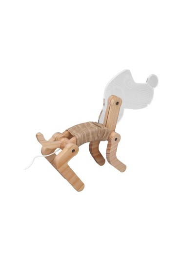 Szypzstore Köpek Gece Lambası, 3d Ahşap Led Sıcak Beyaz Işık Sevimli Taşınabilir Usb Şarj Ofis Yatak Odası Için Dekoratif Işık Çocuk Odası, Erkekler Kızlar Için Doğum Günü Hediyesi Gnodet Renkli