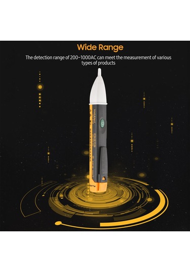 Yunboo Fluke Elektrik Test Kalemi: Dürtme Olmayan Enstrüman, Akustik Ve Işıklı Alarm, Elektrikçiler İçin Çok Fonksiyonlu Kontrol Aracı