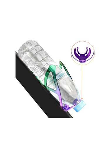 Suntek Bisiklet Su Şişesi Tutucu Ultralight Yol Mor-yeşil Mor - Yeşil