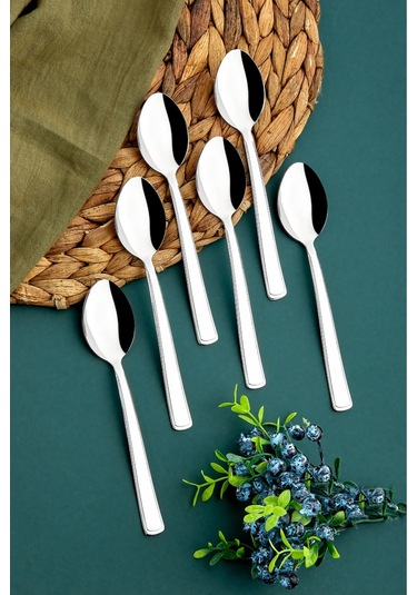 Cooker 6'lı Paslanmaz Ve Kararmaz Milas Tatlı Kaşığı Ckr2180 Çelik