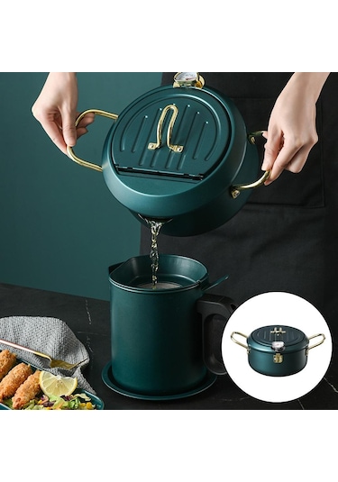Suntek Magideal Derin Kızartma Tenceresi Japon Tempura 24cm-yeşil