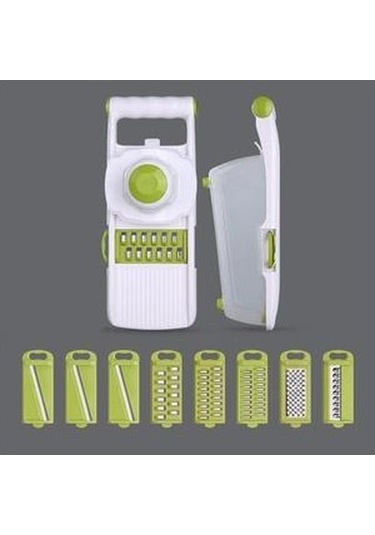 Likeable Sebze Kesici Mandoline Dilimleme Işlevli Mutfak Aksesuarları Sarımsak Basın 8 Adet Paslanmaz Çelik Değiştirilebilir Bıçaklar Manuel Dilimleyiciler Yeşil Likeable Sebze Kesici Mandoline Dilimleme Işlevli Mutfak Aksesuarları Sarımsak Basın 8 Adet Paslanmaz Çelik Değiştirilebilir Bıçaklar Manuel Dilimleyiciler Yeşil