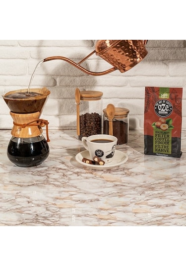 Oze Fındık Aromalı Filtre Kahve 250 G Makine Kağıt Filtre Metal Filtre
