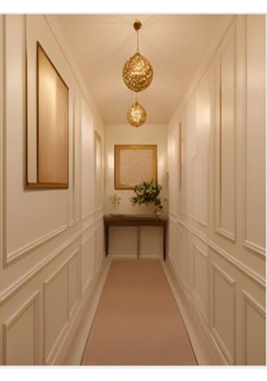 Dekoratif Boyanabilir Poliüretan Hazır 1 Adet Antre Ve Koridor Çerçevesi En: 2.5 Cm