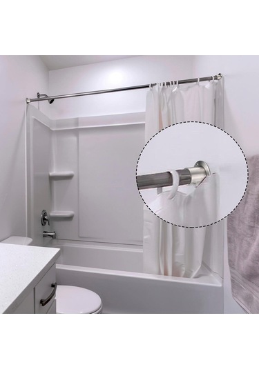 Shineyee 4 Adet Paslanmaz Çelik Dolap Çubuğu Flanşı - Ayarlanabilir, Sabit Konstruksiyonlu, Giyim/esya Asma İçin Dolap, Mutfak, Balkon Uygun