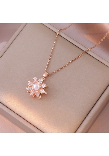 Bayan Kolye: Moda Estetiği Titanyum Çelik Kolye No.318 Çok REnkli